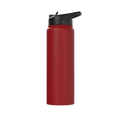 3 Minutes Is A Long Time Boxing Round Timer Training - Stainless Steel Insulated Water Bottle - color: Red
