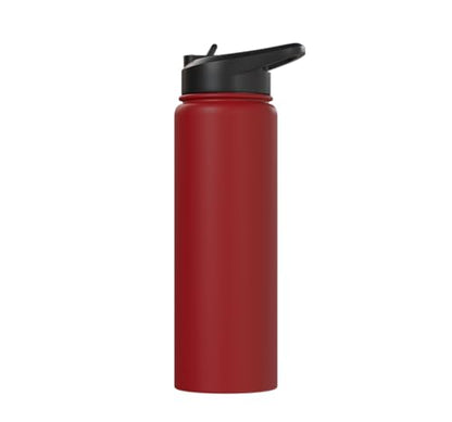 3 Minutes Is A Long Time Boxing Round Timer Training - Stainless Steel Insulated Water Bottle - color: Red