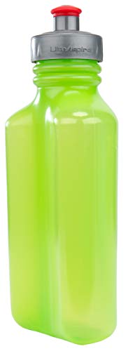 Ultraspire x UltraFlask 550 Hybrid Running Water Bottle - Ultra Squeezable, Soft and Comfortable, BPA and PVC Free, Made in the USA - color: Lime