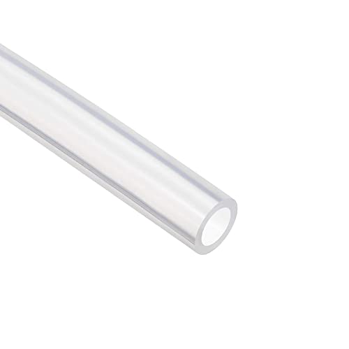 Silicone Tubing 1/4'(6mm) ID x 11/32'(9mm) OD 10ft(3m) Length Silicone Rubber Tube Air Hose for Gas Liquid Pump Transfer Clear - size: 11/32' x 1/4' x 10ft