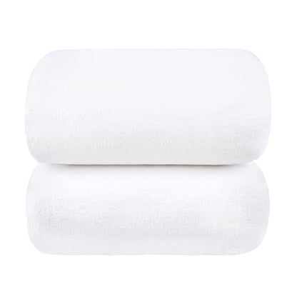 JML Microfiber Bath Towels, White, 35" x 70", 2 Pack - color: Microfiber White, size: 2 Pack (35 in x 70 in)