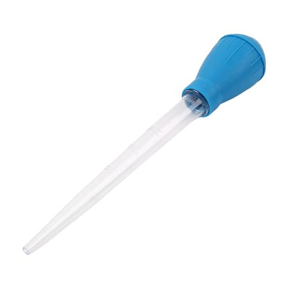 2 Set Manual Fish Tank Cleaning Tools with Extension Pipe and L Shaped Extension Pipe,30ml Aquarium Water Changer,28.9 Inches Siphon Dropper for Fish Bowl Waste Remover,Coral Feeder(Blue)