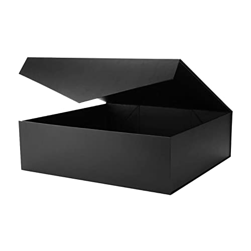 Magnetic Closure Gift Boxes with Lids for Presents Black - color: 16.3x14.2x5-Black-Magnetic Closure-1 Pack