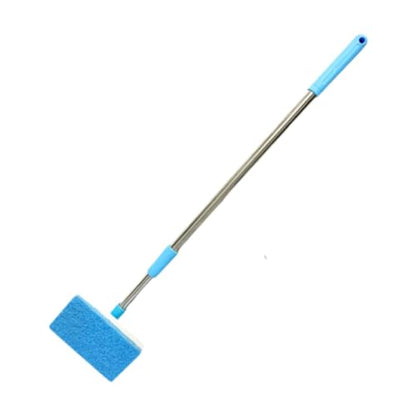 Aquarium Cleaning Brush, Cleaning and Maintenance Tool and Glass with Metal Handle, Suitable for Hard-to-Clean Aquariums, Square
