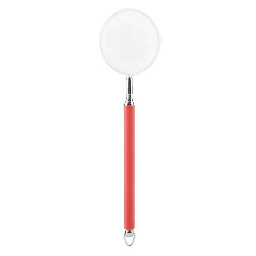 Green/Red Square Round Metal Aquarium Fish Net Mini Size Extendable Telescopic Fish Shrimp Landing Net Aquarium Fish Tank Tool - style: Red Round
