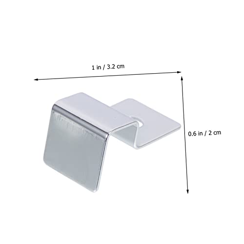 4Pcs Stainless Steel Aquarium Lid Support Clips Durable Glass Cover Holders for Fish Tanks Practical Bracket Supplies for Stable Aquarium Setup for Thick Glass