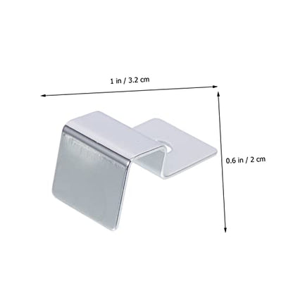 4Pcs Stainless Steel Aquarium Lid Support Clips Durable Glass Cover Holders for Fish Tanks Practical Bracket Supplies for Stable Aquarium Setup for Thick Glass