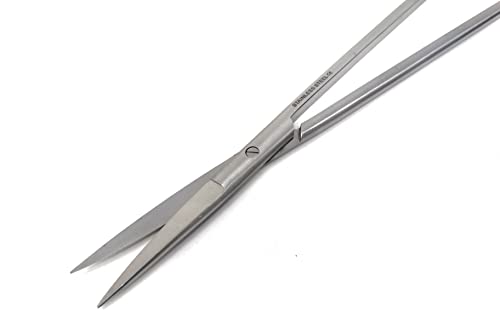 A2Z-Aquascaping Maintenance Tools Accessories,Anti-Rust Stainless Steel Tweezers Scissors Spatula for Aquarium Tank Clean, Fish Tank, Bonsai, Algae Scrapers (12" Scissors - Straight - Silver) - size: 12" Scissors - Straight - Silver