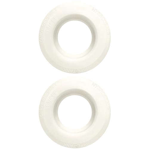 1 1/4" HYDROSEAL (2 pack) SIAMSEAL Flexible Tank Adapter For 1 1/4 inch PVC Pipe, Pipe-Tank Connector, Curve grommet,Heat UV &Chemical resistance, longer service life. RDWC - size: 1 1/4 inches-2Pcs