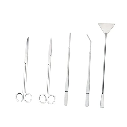 WOONEKY Stainless Steel Aquascaping Tool Tweezers Scissors Spatula for Aquarium Plant Care Resistant Aquatic Plant Tools for Fish Tank Maintenance
