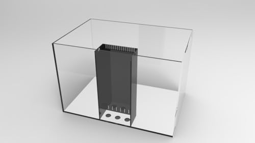 90 Gallon Starfire Aquarium 36x24x24 H | 90 gallons Starfire Aquarium, rimless Tank 36x24x24, Pre-Drilled Drain and return holes inside the overflow box - size: 90 Gal 36x24x24"