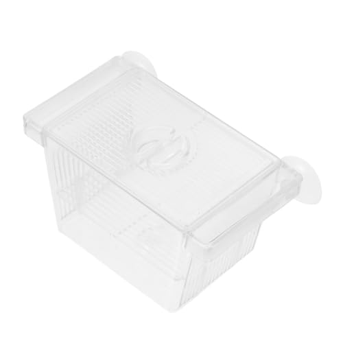 Self-Floating Fish Breeding Box Double-Layer Fry Incubator for Betta Fish Aquarium Nursery Divider with Easy Access