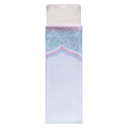 Portable Sejadah Prayer Mat – Velvet, Linen, and Chenille with Compact Storage (Cashmere Islamic Arch)