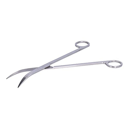 4 in 1 Aquarium Tools Kit, Aluminium Alloy Aquascaping Tool Set with Straight and Curved Tweezers, Spatula, Scissors for Fish Tank Plant Care and Gravel Cleaning