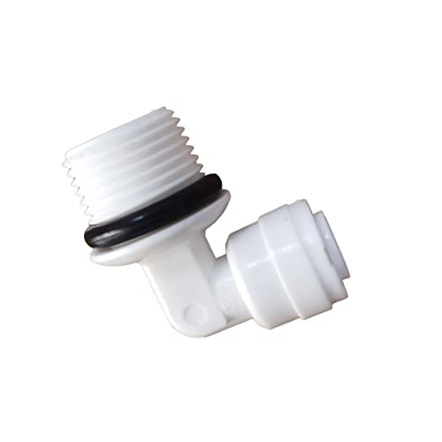 Malida OST-4046 Male Thread Adapter Water Filter Tubing Fittings Push to Connect Elbow 3/8" NPT Male Thread 90 Degree x 1/4" OD Tube Adapter,5pcs. - size: Elbow 3/8"NPT x 1/4"OD Tube
