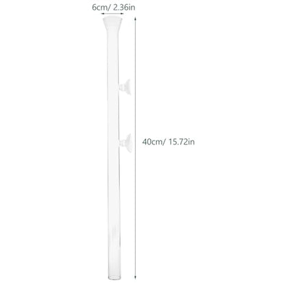 Aquarium Feeder Tube and Shrimp Feeding Dish Glass 40cm Fish Feed Tool for Aquarium Accessories Suitable for Fish and Shrimp