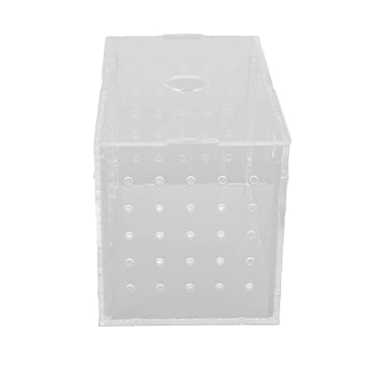 Fish Breeder Box, Aquarium Fish Breeding Box with Suction Cups, High Transparency Acrylic Hatchery Incubator Tank for Baby Fish Shrimp Clownfish Isolation and Rearing (14 * 8 * 9CM) - size: 14*8*9CM