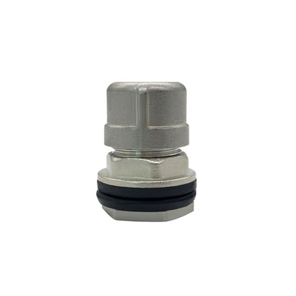 Beduan Stainless Garden Hose Bulkhead Fitting, 3/4 GHT Male to 1/2 Female Bulkhead Water Tank Connector Thru-bulk Fitting for Rain Barrels, Aquariums, Sinks, Irrigation with Caps(Pack of 2) - size: 3/4 GHT Male x 1/2 Female, style: PackOf 2
