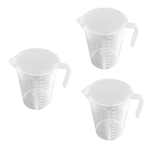 3 Pcs Aquarium Measuring Cup Triangle Spout Fish Tank Scale Cup Water Changing Fish Catching Tool