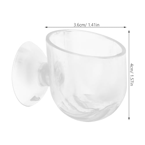 BESPORTBLE 8Pcs Hanging Aquarium Plant Holder, Acrylic Fish Tank Planter for Hydroponic Plants, Clear Space-Saving Aquatic Suction Cups for Home, Office, Hotel