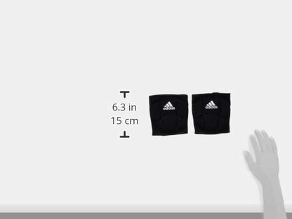 adidas Unisex-Adult Sleek 5 Inch Knee Pad, Black/White, Medium - color: Black/White(2021), size: Medium