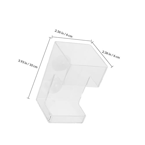Mipcase Automatic Fish Feeder Tube for Aquarium Tank Acrylic Floating Fish Food Dispenser with Holder Anti-Scattering Sinking Feeding Device for Shrimp Supplies