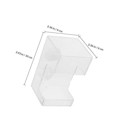 Mipcase Automatic Fish Feeder Tube for Aquarium Tank Acrylic Floating Fish Food Dispenser with Holder Anti-Scattering Sinking Feeding Device for Shrimp Supplies