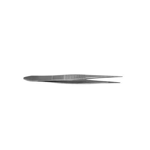 Splinter Forceps - Fine Point - Tweezers Stainless Steel Straight & Curved (Straight 3.50") - size: Straight 3.50"