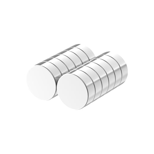 Powerful Neodymium Magnets - 3/4”D x 1/4”H - 12 Pack, 15.6LBS Pull Force Super Strong Neodymium Disc Rare Earth Magnet,Round Magnets for Whiteboard,Dry Erase Board,Fridge,Crafts Magnet