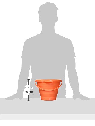 UST FlexWare Collapsible Bucket with Strong, Flexible, Compact, BPA Free Design and Sturdy Handle for Hiking, Backpacking, Camping and Outdoor Survival - style: 1.0