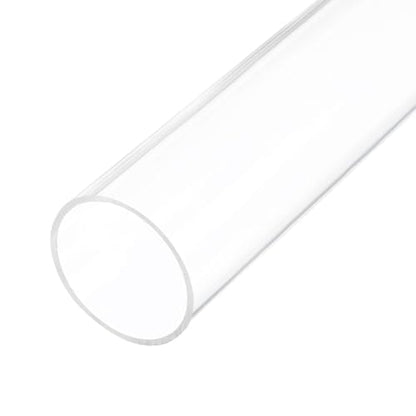 18" Clear Plastic Rigid Pipe 41mm ID x 45mm OD (1 5/8" ID x 1 3/4" OD) Acrylic Round Tubing, [for Plumbing,Hydraulics,Pneumatics,Aquarium] - size: 1.625" x 1.75"