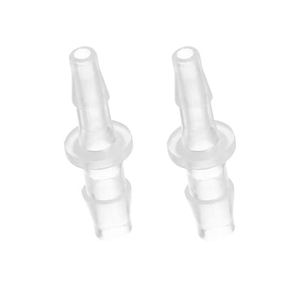 PATIKIL 1/4" x 3/16" Plastic Hose Barb Fitting, 2 Pcs Thru-Bulk Pipe Connectors Barbed Splicer Mender Joint Adapter Union for Aquarium Fuel Gas Liquid Air - size: 1/4" x 3/16"