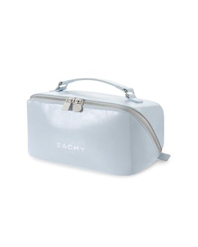 EACHY Large Capacity Travel Makeup Bag for Women, Cosmetic Pouch, Blue - color: E - Blue, size: Medium