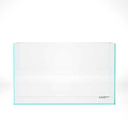 60P 16 Gallon Rimless Low Iron Glass Aquarium Tank, 23.6" L x 11.8" W x 14.2" H, 6mm Ultra Clear Fish Tank with Nano Foam Leveling Mat - size: 16Gal W23.6×D11.8×H14.2 in(60x30x36cm)