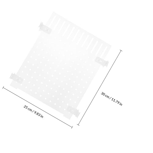 Wakauto Aquarium Acrylic Isolation Board Fish Tank Divider 25x30cm with Suction Cups for Fish Breeding and Aquarium Separation