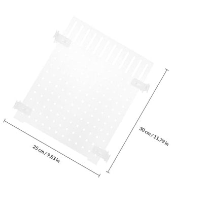 Wakauto Aquarium Acrylic Isolation Board Fish Tank Divider 25x30cm with Suction Cups for Fish Breeding and Aquarium Separation
