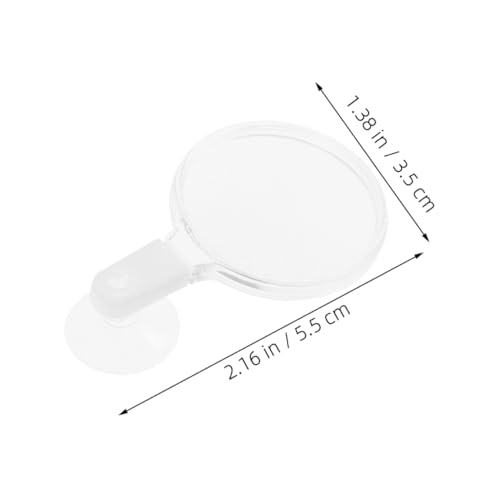 4pcs Acrylic Magnifier with Suction Cups for Fish Tank Observation High Definition Magnifying Lens for Micro Landscapes and Spiders for Easy Viewing and Details