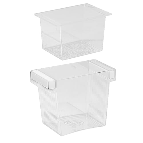 Fish Breeder Box Fish Separator for Aquarium | Feeding Container Nursery Divider for Fry Guppy Acclimation Betta Angelfish Shrimp - color: Square