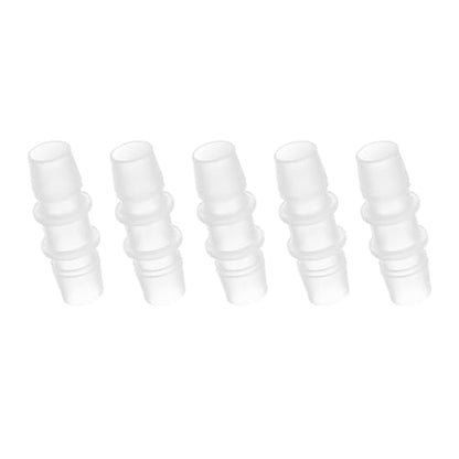 PATIKIL 1/2" x 1/2" Plastic Hose Barb Fitting, 5 Pcs Thru-Bulk Pipe Connectors Barbed Splicer Mender Joint Adapter Union for Aquarium Fuel Gas Liquid Air - size: 1/2" x 1/2"