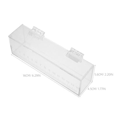 Fish Acclimation Box: Clear Acrylic Breeder Box - Aquarium Isolation Separator for Isolating Fish Fry/Betta Hatching/Guppy Breeding - size: 16.00X5.60X4.50CM