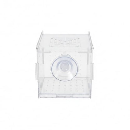 Aquarium Isolation Box, Clear Acrylic Internal Tank Divider for Fry and Small Fish, 3.1 x 3.1 x 3.1 Inch (1 PC)