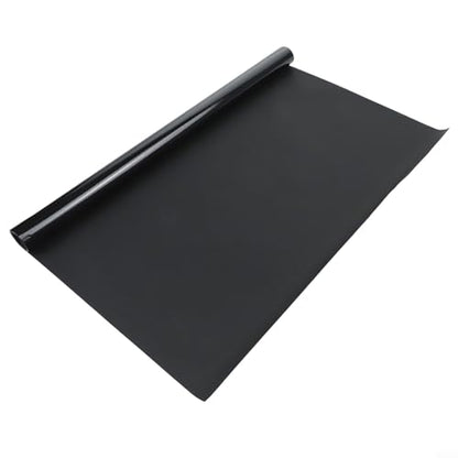 Black Aquarium Background Static Cling Fish Tank Backdrop, PVC Waterproof Wallpaper for Enhancing Aquatic Aesthetics and Hiding Wires(50 * 200cm) - size: 50*200cm