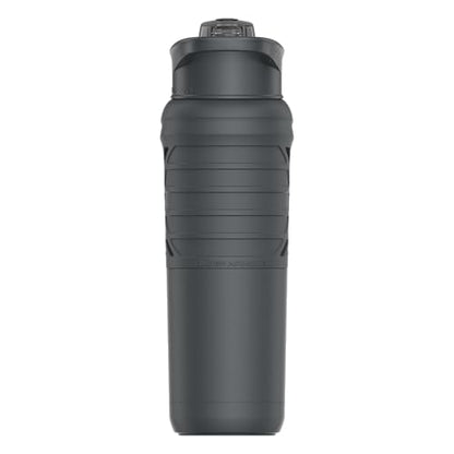 Under Armour 24Oz Stainless Steel Water Bottle, Insulated, Carabiner Easy Carry Hook, Leak Proof, Kids & Adults, All Sports, Gym - color: Slate Gray