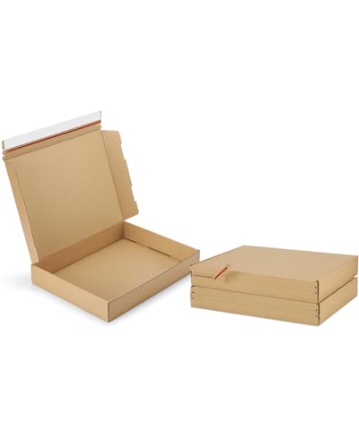 Shipping-Boxes-13x10x2 Inches: 25 Pack-Self-Seal-Cardboard-Boxes-for-Packaging, Brown-Shipping-Boxes-for-Packing-Small-Business, Corrugated Box Mailers for Book Shoes Gift Mailing - color: Brown, size: 13x10x2"