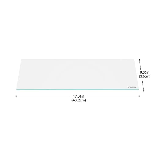 4mm Glass Aquarium Lid with Clips for 45x30cm Rimless Tank | Lid 43.2x23cm; reduces evaporation and jumping - size: 432x230mm (1 pc)