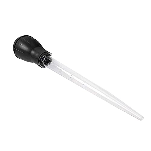 Happyyami Aquarium Manual Clean Pipette 50ml Fish Tank Cleaner Black Waste Removal Tool - color: Black, size: Size 3