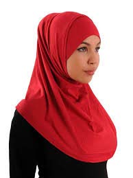 2 Piece Hijab Hood & Tube Cap - size: One Size-Large