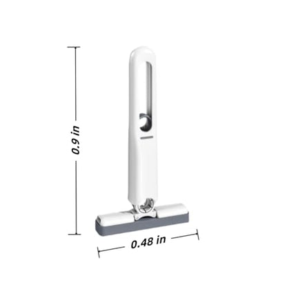 Mini Mop Portable Self-Squeeze, Wall Cleaner Mop Small with 1 Sponge Head + 1 Squeeze Handle for Kitchen, Desktop, Window, Cabinet