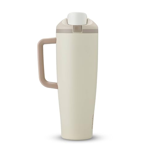 Owala FreeSip Tumbler - Stainless Steel - 40-oz. - Tan (Lightly Toasted) (Pack of 6) - color: Lightly Toasted, size: 40 Ounces (Pack of 6)
