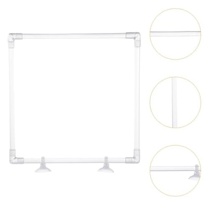 Aquarium Floating Plant Corral Aquarium Food Ring Lawn Clear Patio Yard Garden Acrylic Floating Plant Ring Fish Feeding Ring